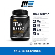 Agym Nutrition Titan Whey, 30 Servings (1KG) - Protein, Halal Whey Protein Powder, Muscle Building, 