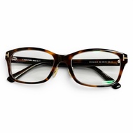 成色極佳 △ TOM FORD FORD TF5724-DB 日本設計方形眼鏡/眼鏡淨CLEARブラウン大理石紋 56□19 145 近視鏡鏡片 義大利製造 男士 附包裝盒