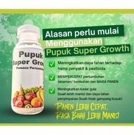 Pupuk Super Growth / Pupuk Organik Yang Cocok Untuk Semua Jenis Tanaman Sayauran dan Buah-Buahan Varian isi 100 ml dan 250 ml