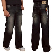  Men's loose fit washed jeans, baggy jeans, baggy jeans, baggy jeans