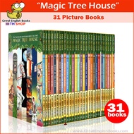 (Damaged Box) พร้อมส่ง  ชุดหนังสือภาษาอังกฤษ เรื่องราวผจญภัยของสองพี่น้อง Magic Tree House Box Set  31 Picture Books