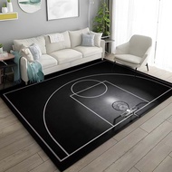 【In Stock】Basketball Court Carpet Area Rugs Floor Rugs with Non-Slip Backing Bedroom Living Room Thi