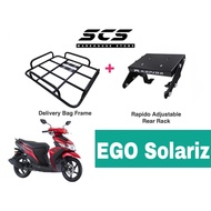 Tapak Monorack Rapido Yamaha Ego Solaris Food Delivery Bag Bracket Base Heavy Ego Solariz Accessorie