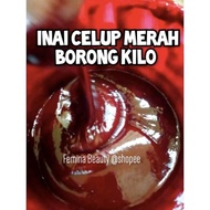 Inai Celup Lukis Borong Kilo Merah Maroon Kuku Halal