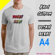 MESIN CUSTOM T-SHIRTS Design FULL COLORbebas - A4 DTF DIGITAL MACHINE SCREEN PRINTING