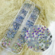 7-color glue foot stones 1440 pieces, 7-color glue foot stones of all sizes