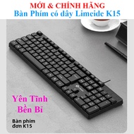 Bàn Phím Có Dây Logitech K120 BỀN BỈ VÀ CHỐNG NƯỚC \ Limeide K15