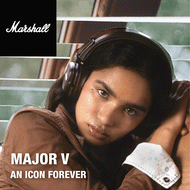 MARSHALL - MAJOR V 頭戴式藍牙耳機 啡色