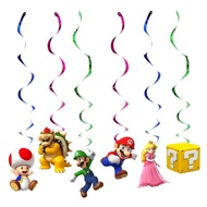 Super Mario Theme Birthday Party Decoration Hanging Swirls