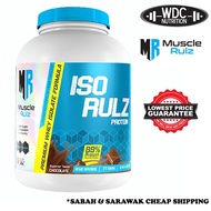 Muscle Rulz ISO Rulz 5lbs (71 Servings) - Whey Isolate, 100% Pure Whey, ON Gold Standard Susu gym