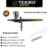 TEKIRO AIR BRUSH KIT PAINT 0.3 MM / SPRAY GUN KIT MURAL GRAFITI / SPET LUKIS AIR PEN BRUSH 0.3 mm 7 