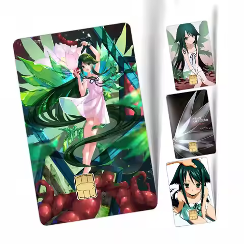 S-Saya No Uta The Song Of Saya Anime Cartoon 1 set of 4 pcs Sticker Film Skin for Credit Card Debit 