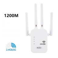 New ตัวดูดสัญญาณ wifi 2.4Ghz ตัวขยายสัญญาณ wifi 1200Mbps สุดแรง 4เสาอากาศขยาย wifi repeate ตัวกระจาย