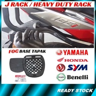 cm+Motor Motorcycle Heavy Duty Rack HD J Rack Top Box Rack + Free Tapak GIVI YAMAHA 135LC Y15ZR FZ150I HONDA RS150 VF3I