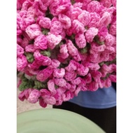 ALAS MEJA KAIT.FLOWER BOUQUET BLANKET CROCHET