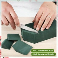 20pcs/10pcs/8pcs/1pc/2pcs/4pcs/6pcs 5.51inch*3.14inch*1.77inch Wet And Dry Flower Foam Brick, Green 