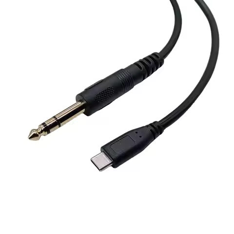 USB C to 6.35mm 1/4 inch TRS Cable 3.28FT/1Meter,Type C to 1/4 Audio Adapter Aux Jack Stereo for Goo