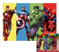Hero Backdrop for Boy Birthday Party Super City Red Hero Anime Iron Photography Background 7x5ft Chi
