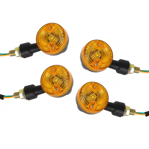 4 X LED Indicators 6v Turn Signal Lamps Amber Motorcycle Blinker Lights 6 Volts Turn Signal Motorcyc