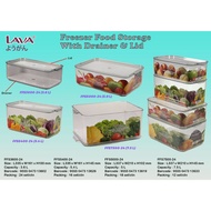 Bekas Peti Sejuk & Lava Transparent Fridge Tray With Lid | Freezer Food Storage Box | Refrigerator B