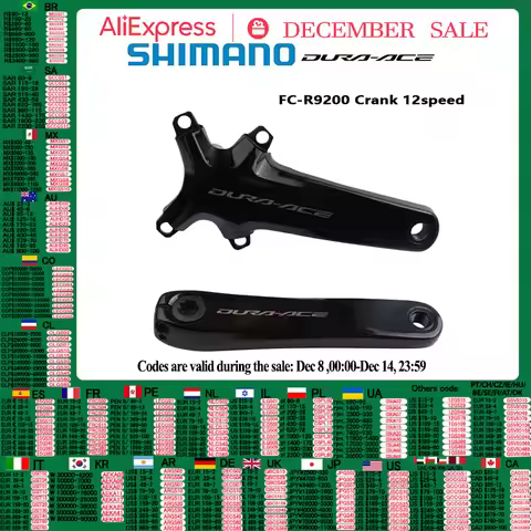 SHIMANO R9200 Crankarm Right Side 165MM 167.5MM 170MM 172.5MM 175MM 2x12Speed Crank Road Bicycle DUR