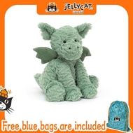 Jellycat Fuddlewuddle Dragon Lavender Plush Toy Velvety Ultra Soft Cuddly Baby Gift Limited Stock Of