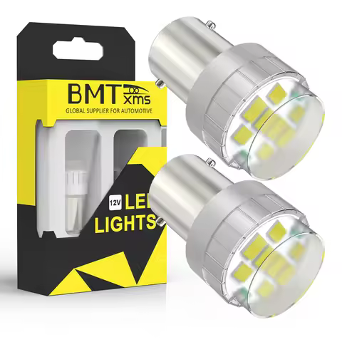 BMTxms 2x Canbus P21W 1156 BA15S LED 6000K White Reverse Backup DRL Light Bulb For Hyundai i20 i30 i