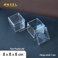 ANSEL Multifunctional Acrylic Box 8x8x8 cm - Gift Box, Decoration, Hampers