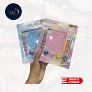 Painting Set CW-18-A004VS Colorful Children's Painting Tool Set with Flower Palette