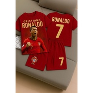 MORO SHOPS Ronaldo Messi Neymar Mbappe Children's Football Kit - High Quality Children's Football Ki