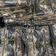 Non-Teaching Uniform Original (Set)( Male & Famale )Deped 2025-2026 (Fabric Only)
