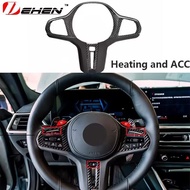 Carbon Fiber Steering Wheel Cover Trim Decor For BMW 1 2 3 4 Series Sport F40 F44 G42 G20 G22 G26 G2
