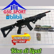 MAINAN SENAPAN ANGIN PCP PREDATOR MINI 38/40 MAGAZINE AK LIPAT ASLI