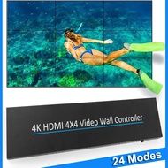 4K HDMI Video Wall Controller 4x4 TV Wall Processor Video Splicer 2x2 2x3 3x3 6x2 2x6 2x7 3x4 4x3 16