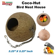 Bengy Coco-Hut For Bird, Sugar Glider, Small Animals House & Home, Sleeping Nest