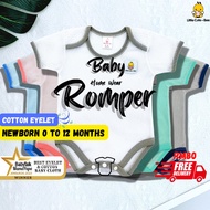 [Little Cute-Bee] Romper Baby Eyelet | Baju Baby Berlubang Romper | Romper Baby Boy Girl Newborn | B