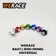 Werace Universal Monel L Ring Bolt for Motorcycle Number Plates