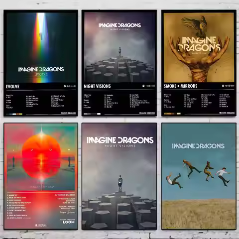 American Rock Band I-imagine Dragons Poster High Quality Dorm Living Room Aesthetic Wall Decoration