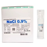B.BRAUN Nacl 0.9% Sodium Chloride Inj. B.P. 20ml x 20's / box