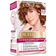 LOREAL PARIS EXCELLENCE CREAM HAIR DYE AND SILVER COATING- 6.32 BRIGHT CHOCOLA BROWN