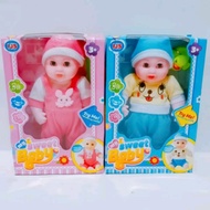 BONEKA BAYI 4 SUARA DAN PANGGIL MAMA PAPA NANGIS DAN KETAWA PAKAI TOPI MAINAN ANAK BONEKA DOT NANGIS