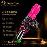 High-End Resin hookah tip 316 Owl Golden Python Decoration Built-in hookah Accessories hookah tip