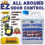 DLS Ez Odor Control 1L 100 % Organic For Septic Tank,Toilets,Portalet,Kitchen Sink,Garbage W/ Chamoi