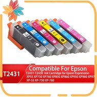 T2431-T2436 Ink Cartridges for Expression XP55 XP750 XP760 XP850 XP860 XP950 XP960 XP970 XP-55 XP-75
