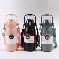 water bottle 24 Cold Glass Hrs.large Capacity 1300ml Exercise