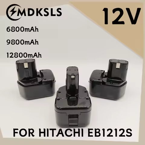 For Hitachi EB1212S 12V 6800-12800mAh Rechargeable Battery 12V EB1220BL EB1214S WR12DMR CD4D DH15DV 