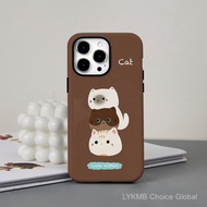 Cute cat head Compatible For IPhone16 15 14 13 12 11 Pro Max X XR Xs Max 8 7 6s Plus SE 2020 Film 2-