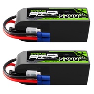 OVONIC Lipo Battery 5200mAh 50C 22.2V 6S RC Battery with EC5 Connector for RC Plane DJI Quadcopter R