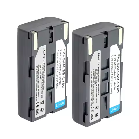 3400mAh SB-L160 SB-L320 SB-L480 Rechargeable Battery for SAMSUNG SC-L520 SC-L530 SC-L550, for Milese