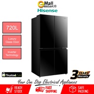 Hisense 4 Door Refrigerator Inverter Fridge RQ768N4ABU (720L) | Peti Sejuk